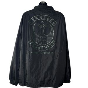 Star Wars men’s large‎ rebel alliance flight jacket windbreaker commando Endor